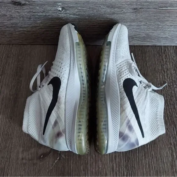 Nike Women's Zoom All Out Flyknit Pure Platinum 845361-100 Running Shoes Sz 6 - Picture 6 of 10